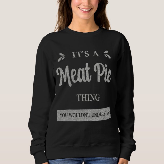 Sweatshirt Meat Pie Australie Aliments Favoris Australien (Devant)