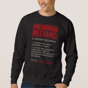 Sweatshirt Mécanicien d'aéronef qui résout des problèmes Avia