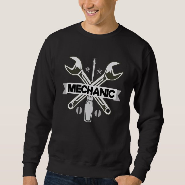 Sweatshirt Mécanique de réparation automobile du génie diesel (Devant)