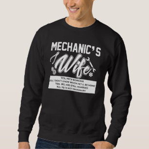 Sweatshirt Mécanique Femme Amusante Voiture Mécanique Auto Mé