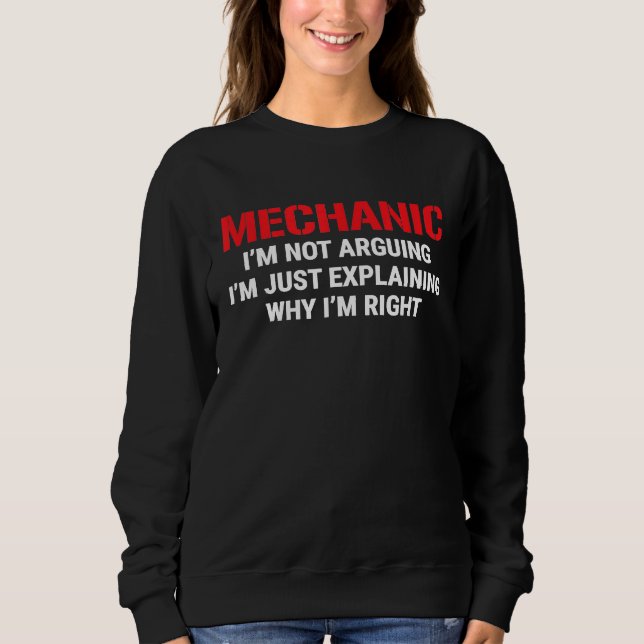Sweatshirt Mécanique Im Ne M'Argument Pas Im Droite Tee (Devant)