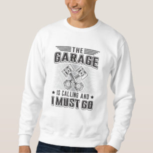 Sweatshirt Mécanique Voiture Mécanique Garage Réparation Drôl