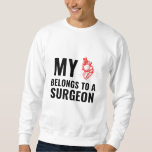 Sweatshirt Médecin chirurgien coeur drôle