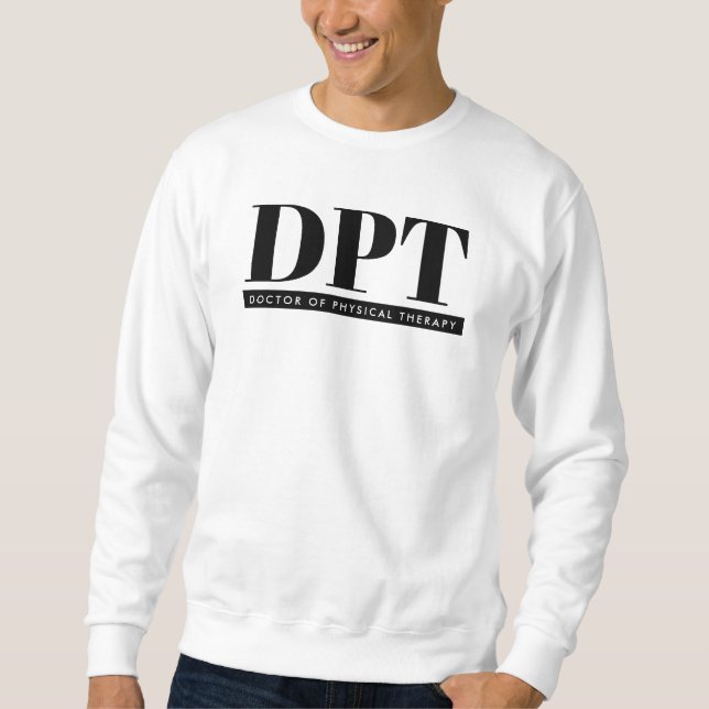 Sweatshirt Médecin DPT moderne de thérapie physique (Devant)
