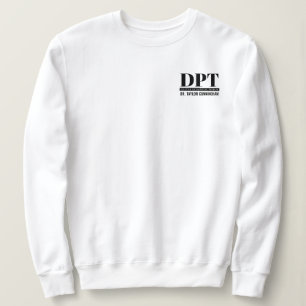 Sweatshirt Médecin DPT moderne personnalisé de thérapie physi