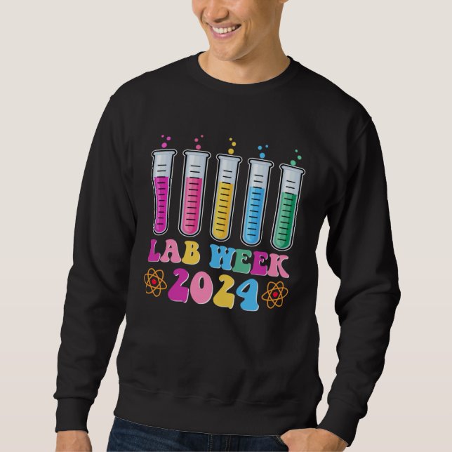 Sweatshirt Medical Laboratory Technician Lab Week 2024 Techno (Devant)