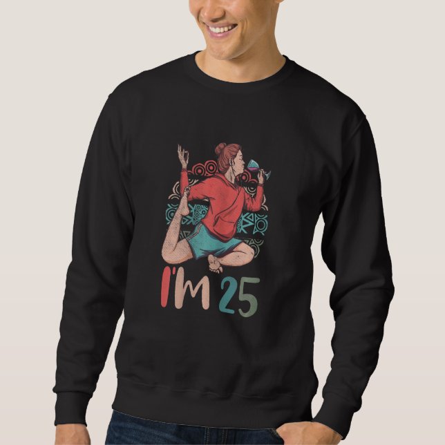 Sweatshirt Méditation Mandala Rétro pour femmes Âge de 25 ans (Devant)
