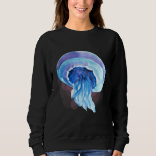 Sweatshirt Méduses à l'aquarelle Créatures de l'océan profond