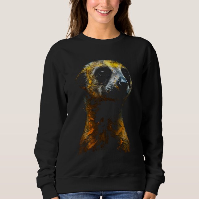 Sweatshirt Meerkat Artwork - Animal Art Meerkat_2 (Devant)