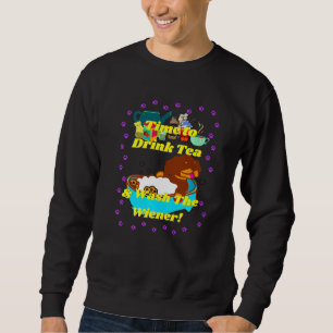 Sweatshirt Meilleur Amour Dachshund Fan Wiener Chien Tea Part