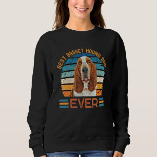 Sweatshirt Meilleur Basset Hound Papa Jamais Chien Fête des p