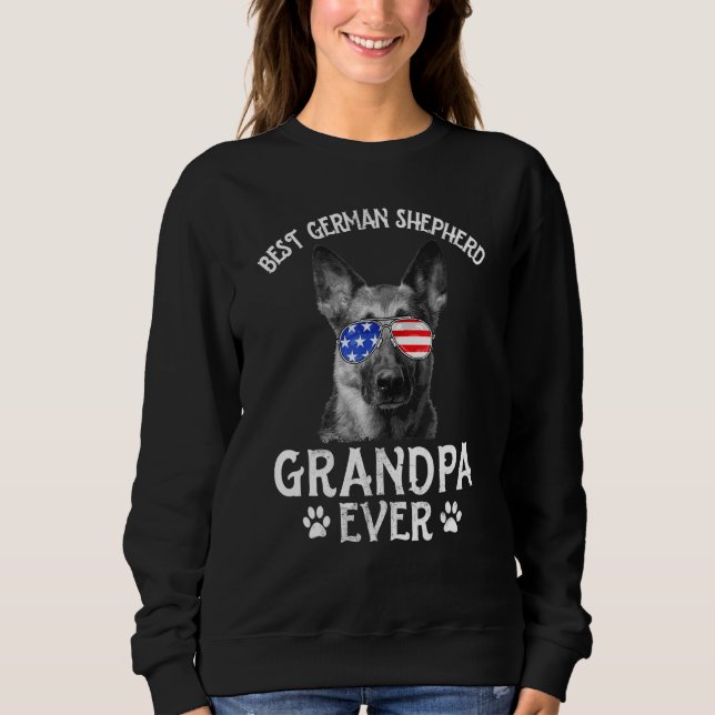 Sweatshirt Meilleur berger allemand Grand-père jamais américa (Devant)