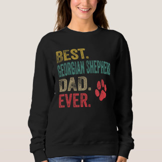 Sweatshirt Meilleur Berger Géorgien Papa jamais Vintage Faune