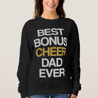 Sweatshirt Meilleur Bonus Encourage Papa Jamais Cheerleading
