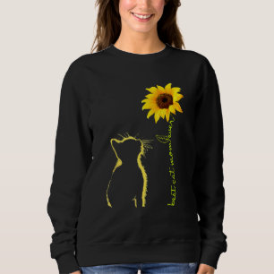 Sweatshirt Meilleur Chat Maman Jour de la Mère de tournesol p