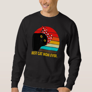 Sweatshirt Meilleur Chat Nana Jamais Vintage Rétro Chat Kitte
