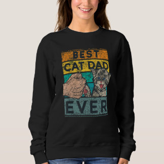 Sweatshirt Meilleur Chat Papa Jamais Fête des pères Papa Père