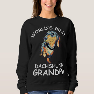 Sweatshirt Meilleur chien de grand-père Dachshund au monde