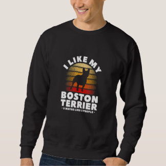 Sweatshirt Meilleur chien Ever Boston Terrier Maman Bostie Te