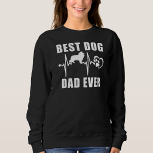 Sweatshirt Meilleur Chien Papa Jamais Brutale Collie Chien Co