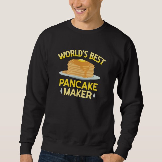 Sweatshirt Meilleur créateur de crêpes au monde (Devant)