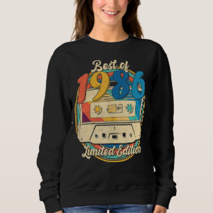 Sweatshirt Meilleur De 1986 Bande De Cassette 36 Ans 36E Anni