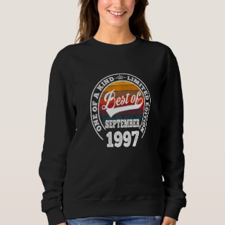 Sweatshirt Meilleur De Septembre 1997 25E Anniversaire Pour 2