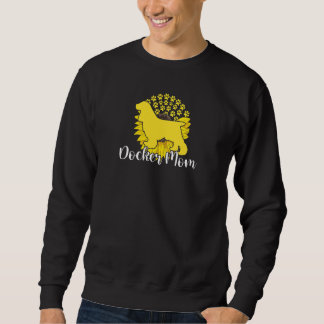 Sweatshirt Meilleur Docker Maman Tournesol Pattes de Chien Mè