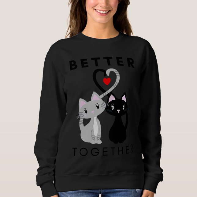 Sweatshirt Meilleur ensemble de chats (Devant)