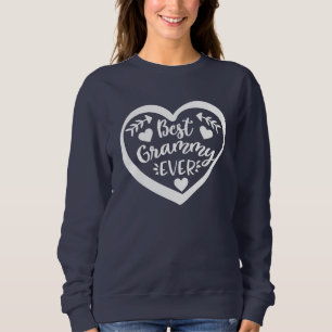 Sweatshirt Meilleur Grammy jamais Coeur Design