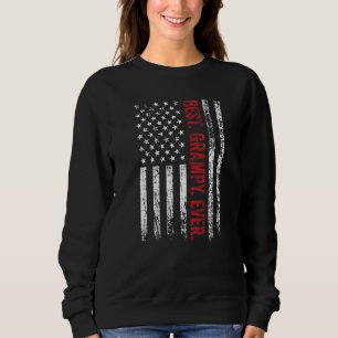 Sweatshirt Meilleur Grampy Jamais Américain Drapeau Papa Père