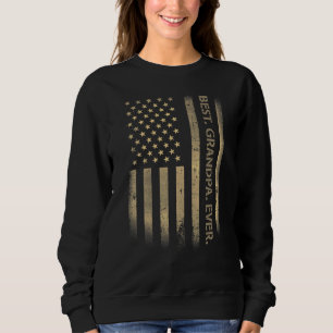 Sweatshirt Meilleur Grand-Père Jamais Américain Usa Grunge Dr