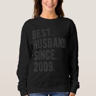 Sweatshirt Meilleur Mari Depuis 2009 13 Mariage Anniversaire 