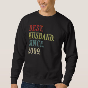 Sweatshirt Meilleur Mari depuis 2009 13ème anniversaire Maria