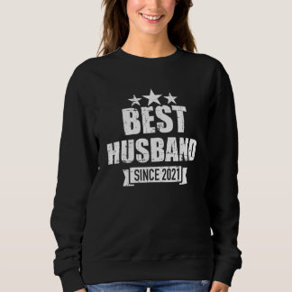 Sweatshirt Meilleur mari depuis 2021 pour le 4ème anniversair