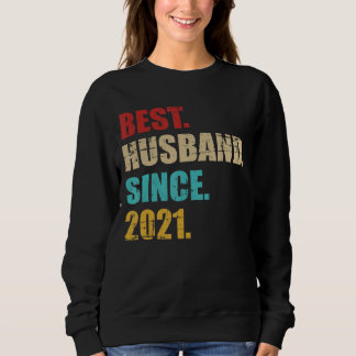 Sweatshirt Meilleur mari depuis 2021 pour le 4ème anniversair