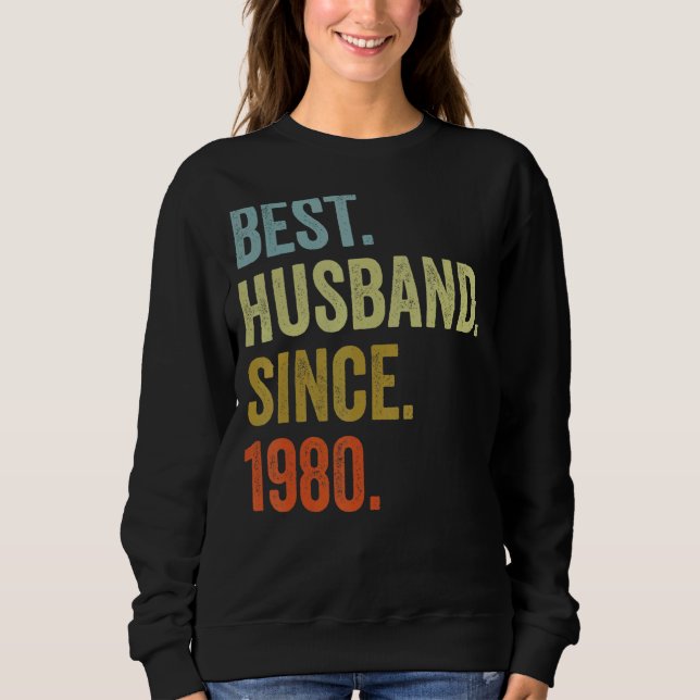 Sweatshirt Meilleur Mari Homme Depuis 1980 Anniversaire Maria (Devant)