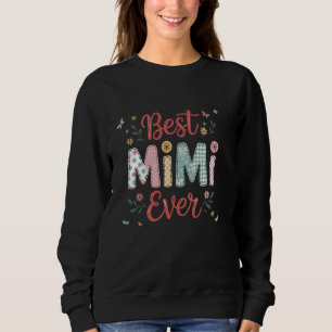 Sweatshirt Meilleur Mimi Jamais Fille Floral Vaches Famille A