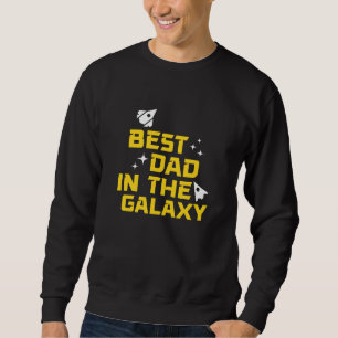 Sweatshirt Meilleur papa à la Fête des pères Galaxy