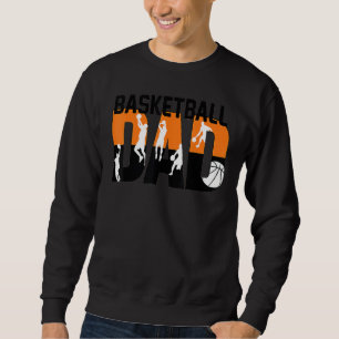 Sweatshirt Meilleur papa de basket-ball pour la fête des père