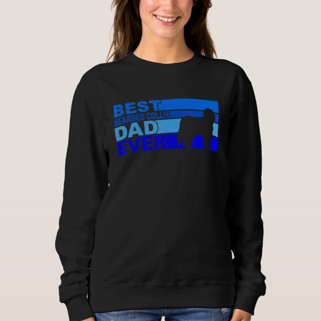 Sweatshirt Meilleur Papa de Colley Barbu de Tous les Temps Co (Devant)