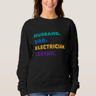 Sweatshirt Meilleur Papa Électricien Ingénieur Électricien Pè