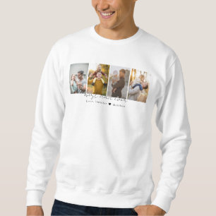 Sweatshirt Meilleur papa Ever 4 Photos Papa Coupé Photo Colla