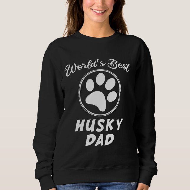 Sweatshirt Meilleur papa Husky au monde 43 (Devant)