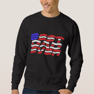 Sweatshirt Meilleur papa jamais drapeau américain
