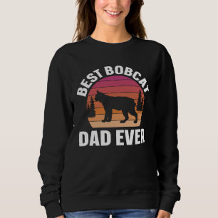 Sweatshirt Meilleur papa lynx rétro animal