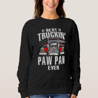 Sweatshirt Meilleur PAW PAW roulant Drapeau USA Fête des Père