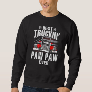 Sweatshirt Meilleur PAW PAW routier Drapeau USA Fête des Père