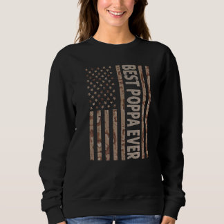 Sweatshirt Meilleur Poppa jamais nous Drapeau Américain Grand