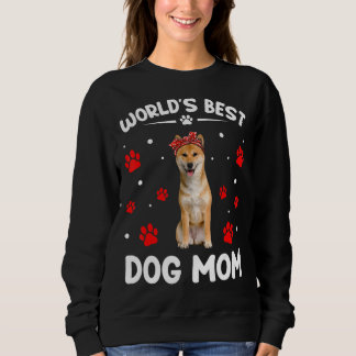 Sweatshirt Meilleur Shiba Inu Chien Maman Fête des Mères Drôl
